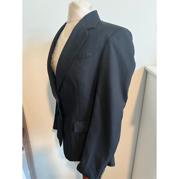 Linden Grey Women's Classic Black Button Up Blazer Regular Size 2 - Picture 3 of 10